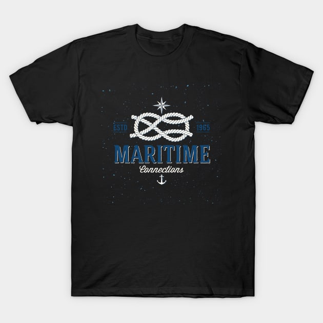 Maritime anchor lighthouse beach shell nautical T-Shirt by DHLDS